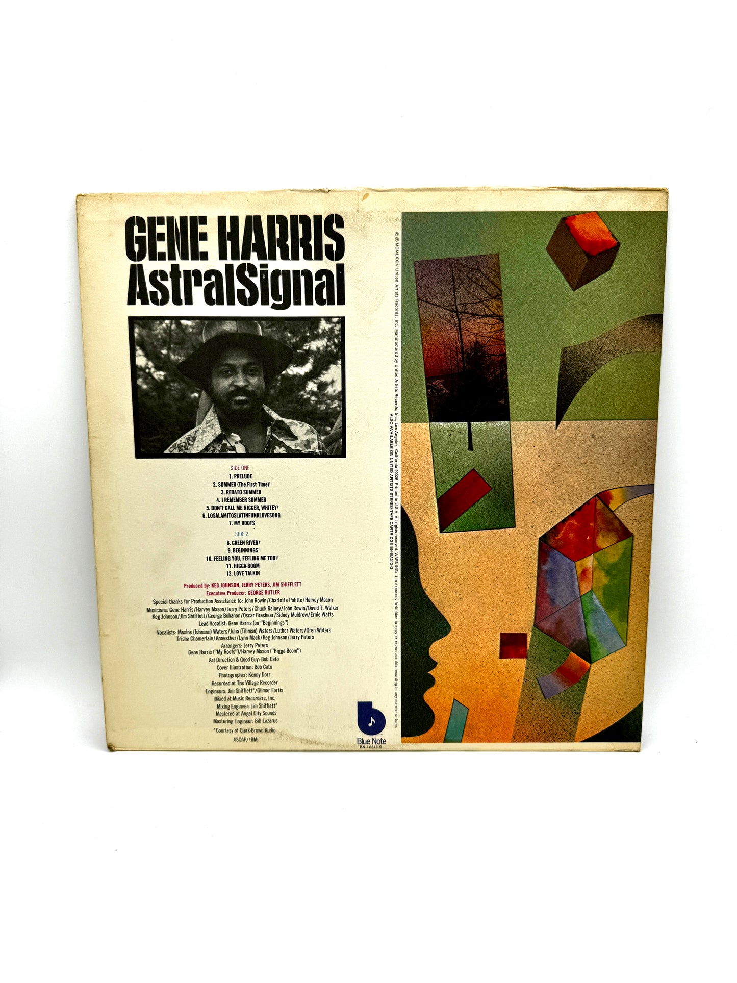 Gene Harris "Astral Signal" BNLA313G VG+/VG+ 1974 Original Blue Note